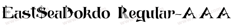 EastSeaDokdo Regular字体转换